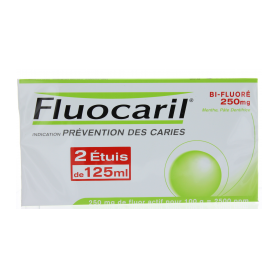 FLUOCARIL PATE BI-FLUORE 250MG LOT 2X125ML