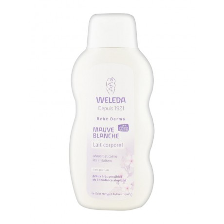 Weleda Bébé Derma Lait Corporel à la Mauve Blanche 200 ml