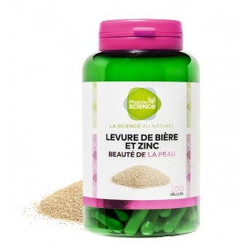 PHARMASCIENCE LEVURE DE BIÈRE ET ZINC Beauté de la Peau 200 gélules