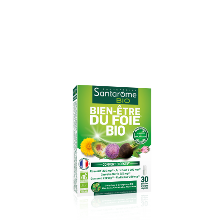 SANTAROME BIO Gélules bien-être foie 30 gélules