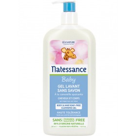 NATESSANCE BEBE Gel Lavant Sans Savon 500 ml