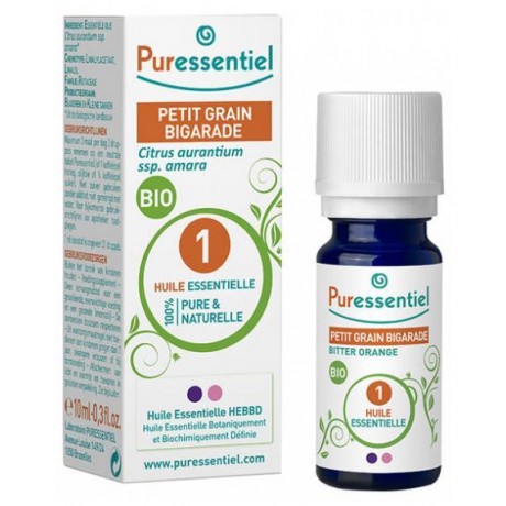 PURESSENTIEL HUILE ESSENTIELLE PETIT GRAIN BIGARADE BIO 10 ML