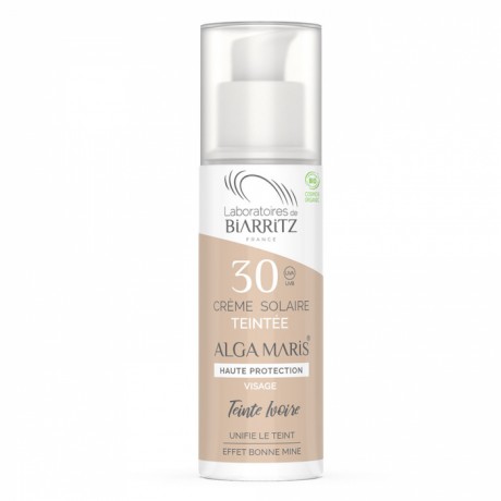 ALGA MARIS CRÈME SOLAIRE TEINTÉE IVOIRE SPF30 BIO 50ML