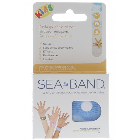 Bracelet acupression Kids blue Sea Band - 1 paire de bracelets