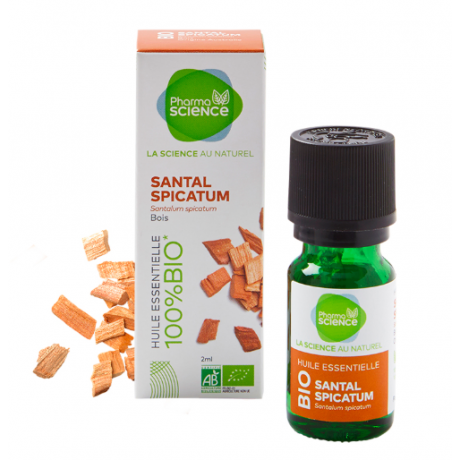 PHARMASCIENCE HUILE ESSENTIELLE SANTAL SPICATUM BIO 2ml