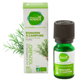 PHARMASCIENCE HUILE ESSENTIELLE ROMARIN A CAMPHRE BIO 10ML