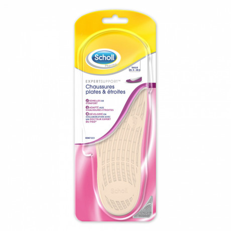 SCHOLL SEMELLES CONFORT CHAUSSURES PLATES ETROITES EXPERT SUPPORT POINTURE 35,5 – 40,5