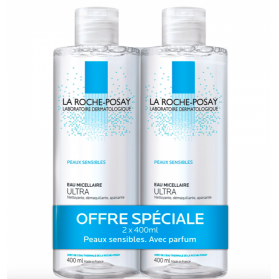 La Roche-Posay Eau Micellaire Peaux Sensibles Lot de 2 x 400 ml