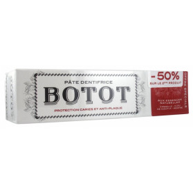 BOTOT PÂTE DENTIFRICE CANNELLE CLOU DE GIROFLE MENTHE LOT DE 2 X 75 ML