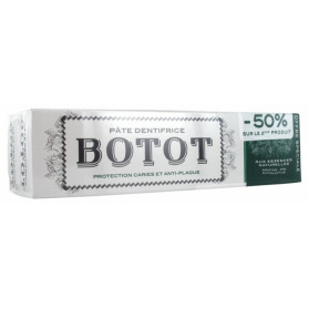 BOTOT PÂTE DENTIFRICE MENTHE PIN EUCALYPTUS LOT DE 2 X 75 ML