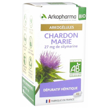 Arkopharma Arkogélules Chardon Marie Bio 45 Gélules