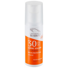 Laboratoires de Biarritz Alga Maris Cr&egrave;me Solaire Visage SPF 30 Bio 50 ml