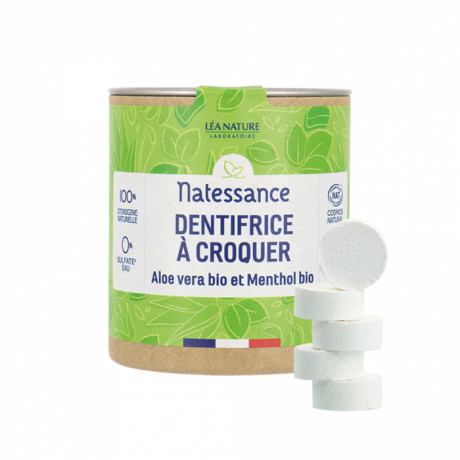 Natessance dentifrice à croquer Fraîcheur 52g