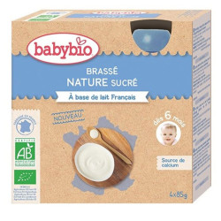 BABYBIO Brassé nature sucré...