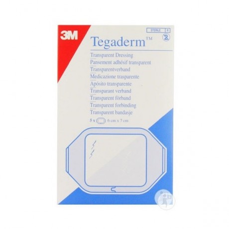 3M TEGADERM 5 PANSEMENTS ADHESIFS TRANSPARENTS 6CM X 7CM